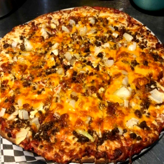 Bacon Double Cheeseburger Pizza