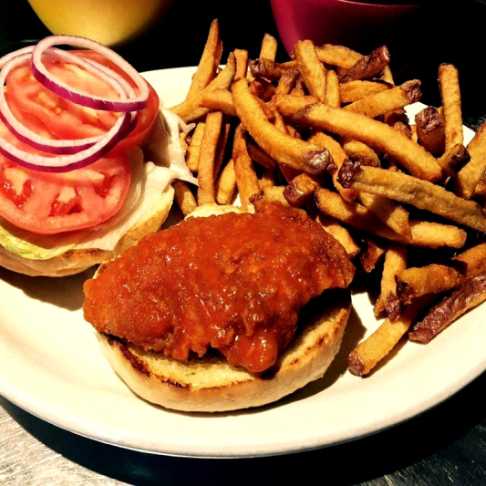 Crispy Buffalo Ranch Chicken Burger