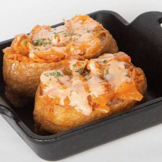 Tofu Pocket with Fried Kimchi with Spicy Mayo (2 pcs) (김치)