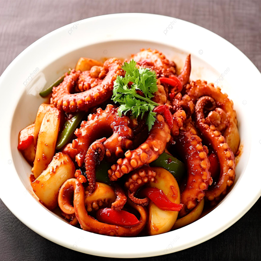 Stir-Fried Octopus