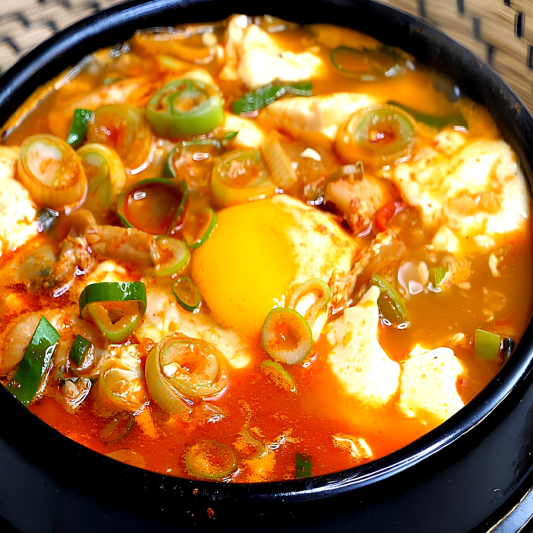 Sundubu Jjigae with Seafood