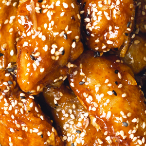 27. Honey Garlic Chicken Wings