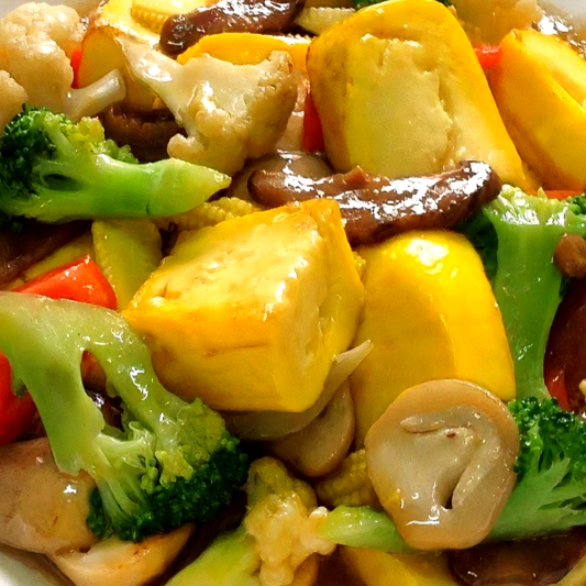 54. Stir Fried Mixed Vegetables and Tofu