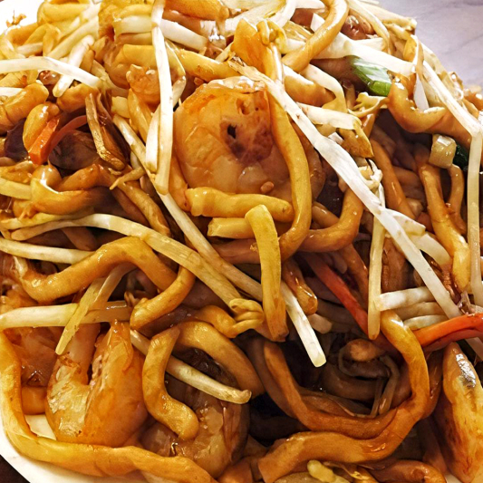 75. Shrimp & Vegetable Fried Noodles