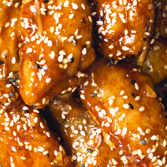 27. Honey Garlic Chicken Wings