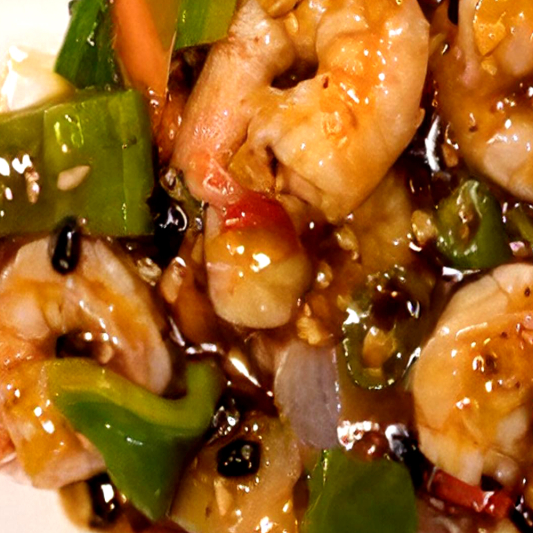 22. Prawns with Black Bean Sauce