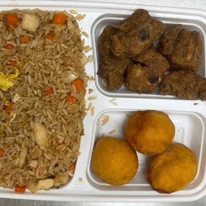 A. Chicken Fried Rice, Chicken Balls, Dry Ribs