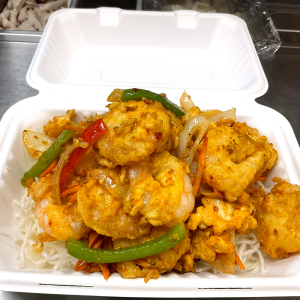 Chili and Rock Salt Shrimp