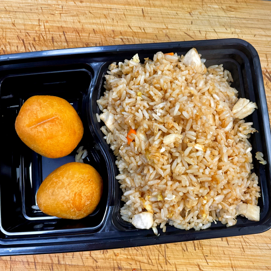 1. Chicken Fried Rice and Chicken Ball (2 pcs)