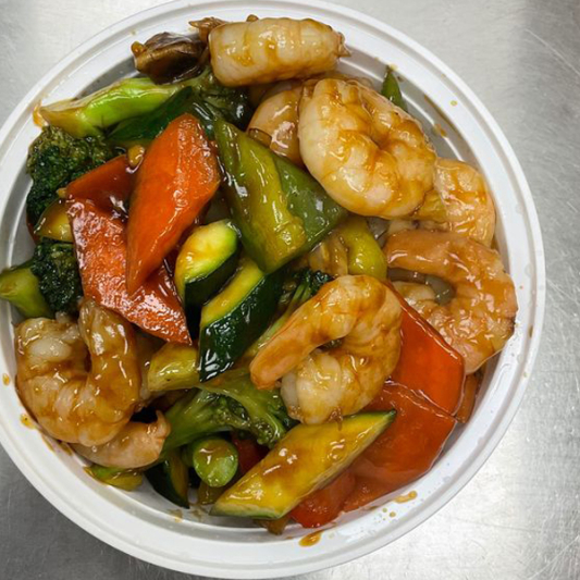 Shrimp with Satay Sauce