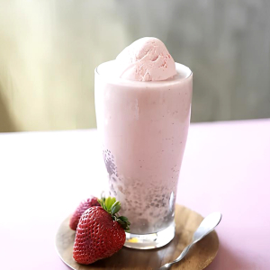 Strawberry Sago Duo Latte 莓莓雙西米拿鐵