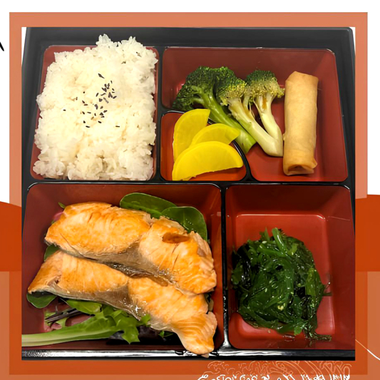 Teriyaki Salmon Bento Box