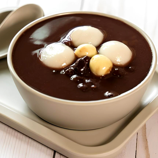 Red Bean Soup & Glutinous Rice Balls 蓮子陳皮紅豆沙湯丸