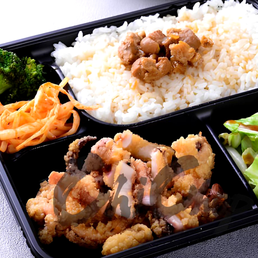 Crispy Giant Squid Bento 香脆大魷魚便當盒