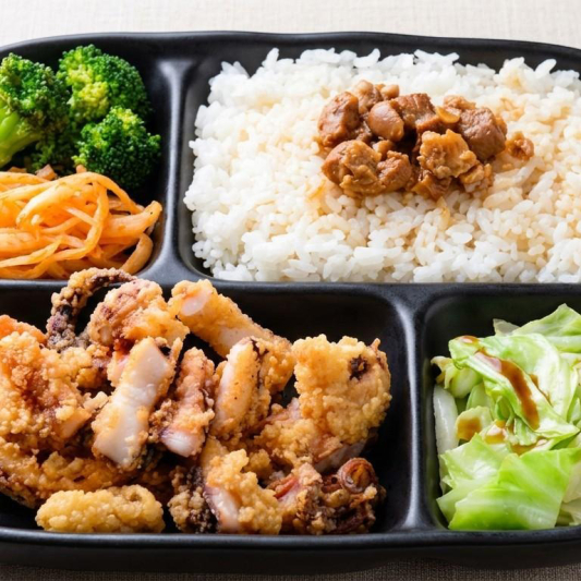 Crispy Giant Squid Bento 南美霸王鱿鱼便当