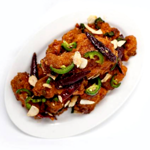 Hot Soy Garlic Chicken (불고추간장마늘치킨)