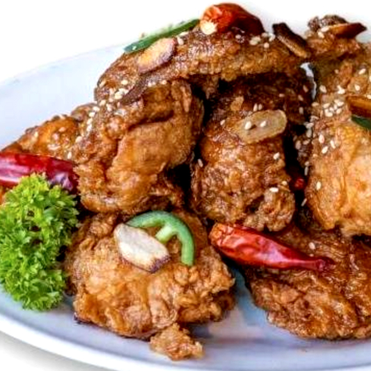 Soy Garlic Chicken (간장마늘치킨)