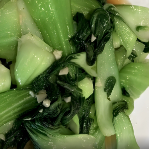 Saut&eacute;ed Bok Choy with Garlic / 蒜蓉上海青菜