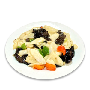Stir-Fried Yam & Wood Ear Mushrooms 山药炒木耳