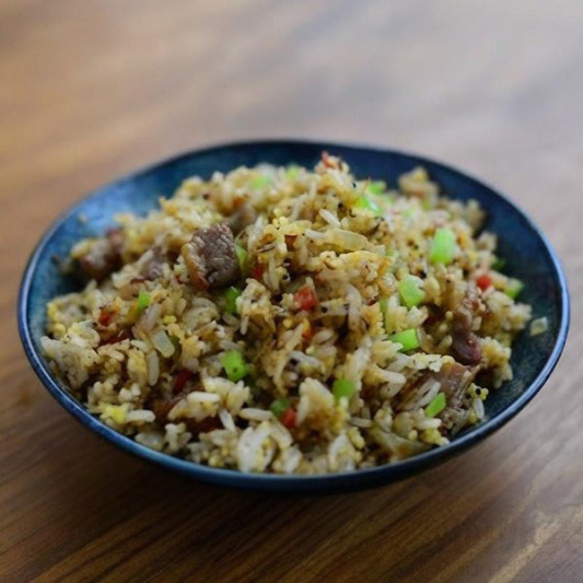 Lamb Skewer Fried Rice 烤羊肉串炒饭