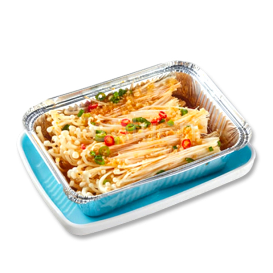Enoki Mushrooms in Foil 锡纸金针菇