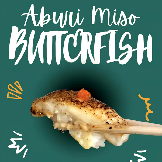 Aburi Miso Butterfish (2 pcs)