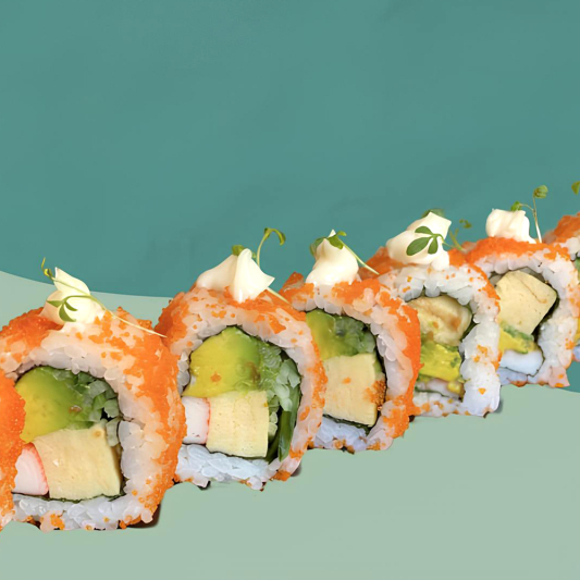 Tobiko Kani Roll (8 pcs)