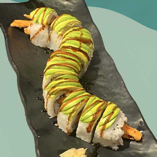 Yam Dragon Roll (10 pcs)