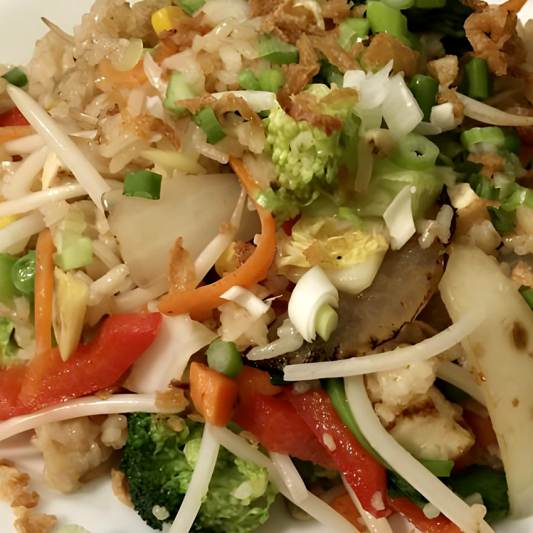 Fried Rice with Mixed Veggie and Tofu