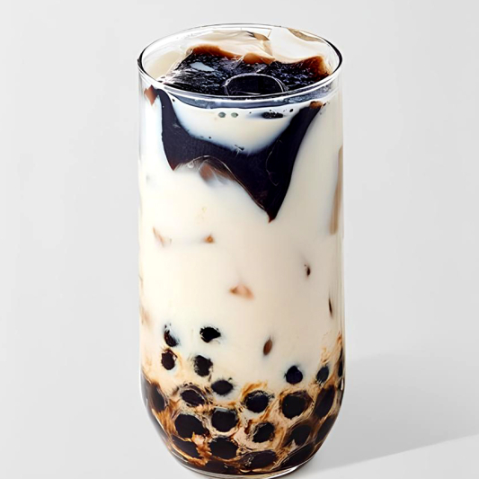 Grass Jelly and Pearls in Oat Milk