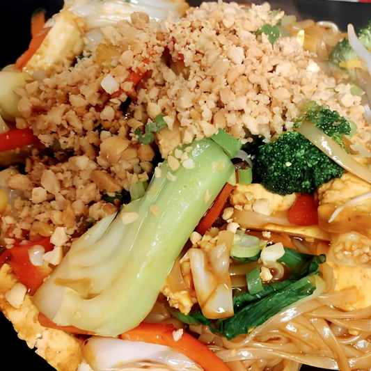 Vegetable and Tofu Pad Thai 