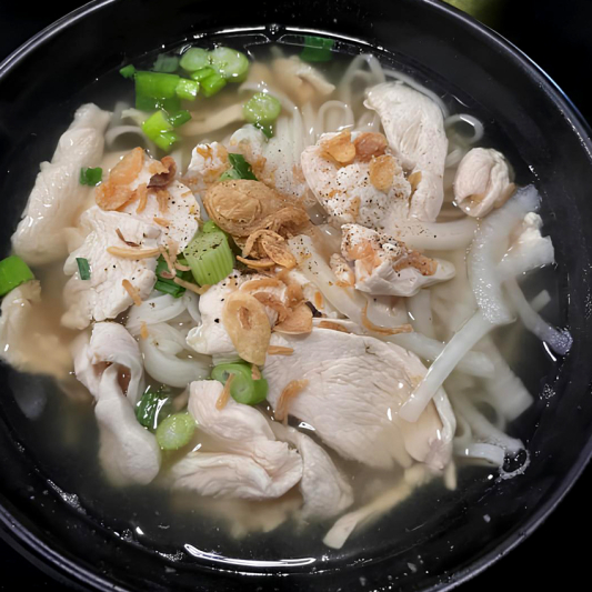 Boiled Chicken Noodle Soup