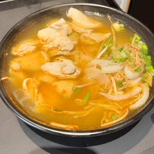 Hot and Sour Noodle Soup with Chicken