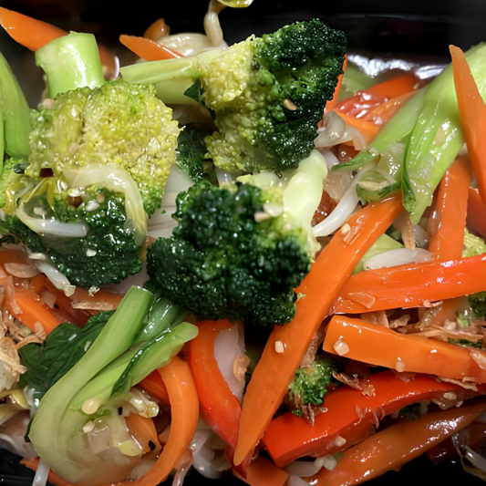 Mixed Vegetable Stir Fried with Garlic (No Rice)