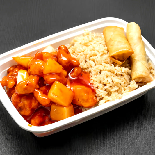 Sweet & Sour Chicken (Lunch Menu) 咕嚕雞肉飯