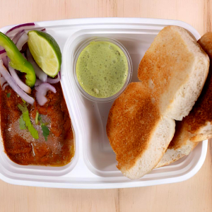 Mumbai Chaupati Pav Bhaji with Pop