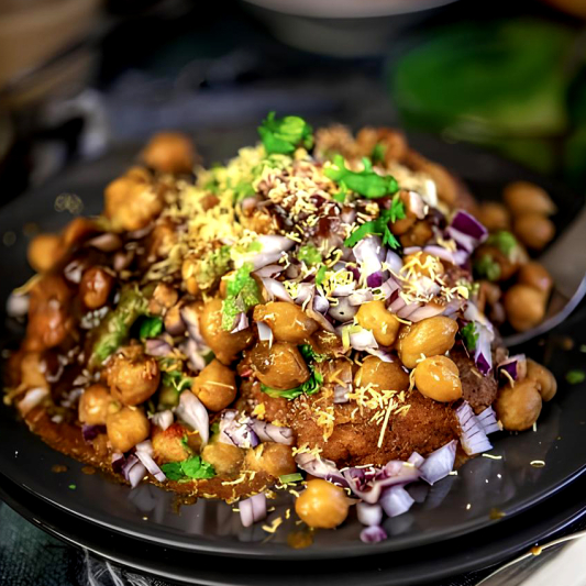 Gupta Ji Tikki Channa with Lemonade