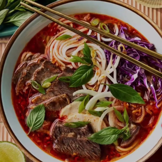 B4. B&uacute;n B&ograve; Huế (Spicy Soup) 