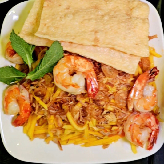 A10. Gỏi Xo&agrave;i T&ocirc;m Nướng