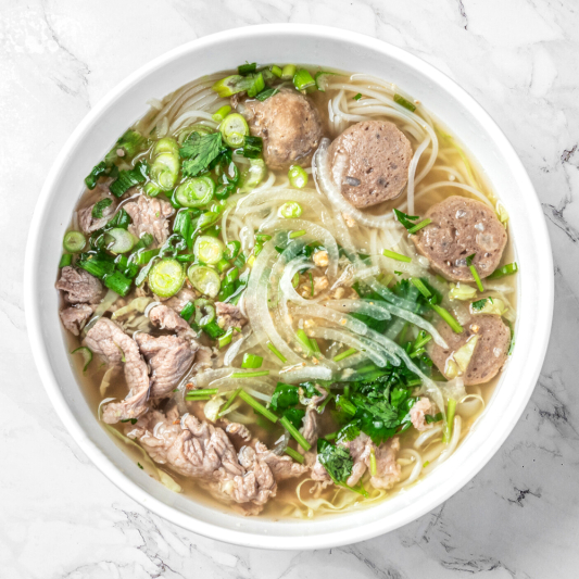Pho 4. Beef & Meatball Pho