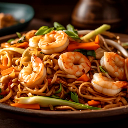Prawn Hakka Noodles