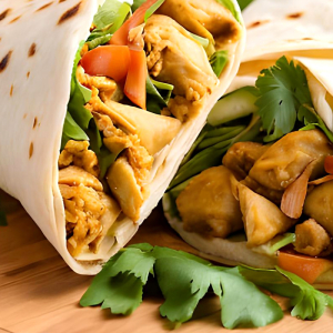 Chicken Samosa Wrap