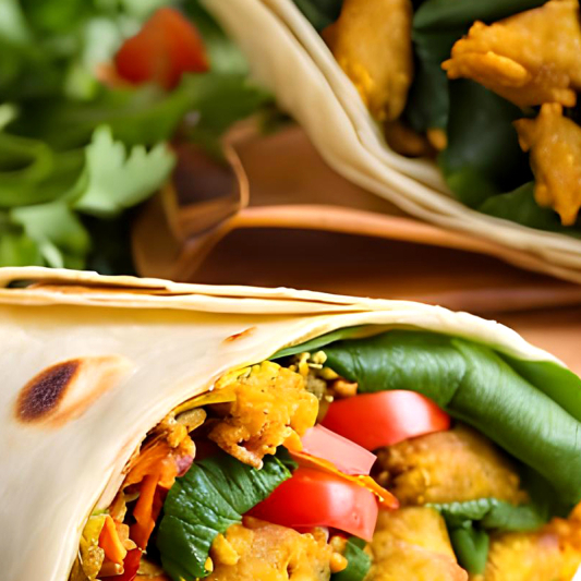 Vegetable Samosa Wrap
