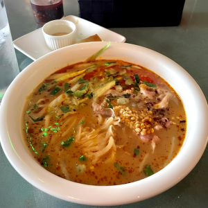 Phở B&ograve; Noodles in Satay Soup