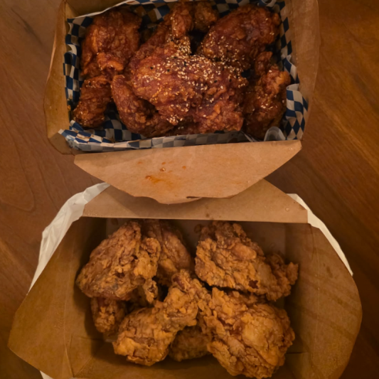 Half Yangnyeom Chicken / Half Fried Chicken (14 pcs)