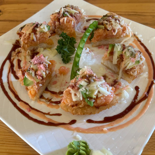 AP 16. Crab & Avocado Sushi Pizza