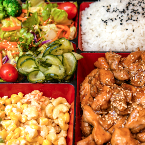 Sweet Glazed Chicken Teriyaki Bento Box