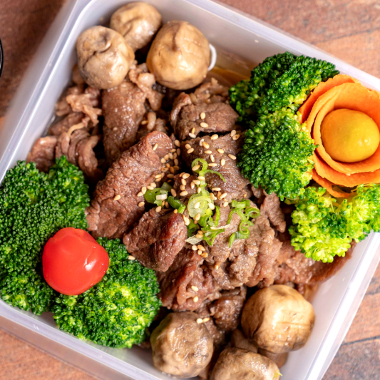 Savory Shaved Beef Steak Rice Bowl