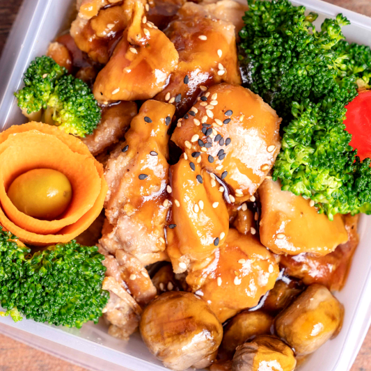 Sweet Glazed Chicken Teriyaki Rice Bowl