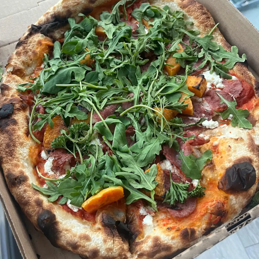 Ham and Squash Pizza